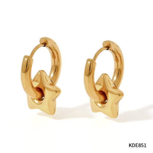 XINGX Earrings Stainless Steel Glossy Earrings - Image 10