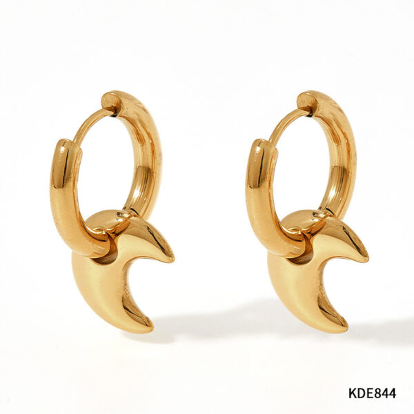 XINGX Earrings Stainless Steel Glossy Earrings - Image 7